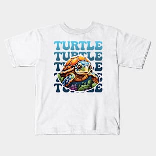 Sea Turtle Save Our Seas Kids T-Shirt